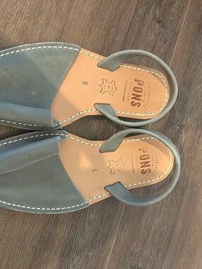 Pons Classic Avarca Sandals Women's Gray/Blue US 6
